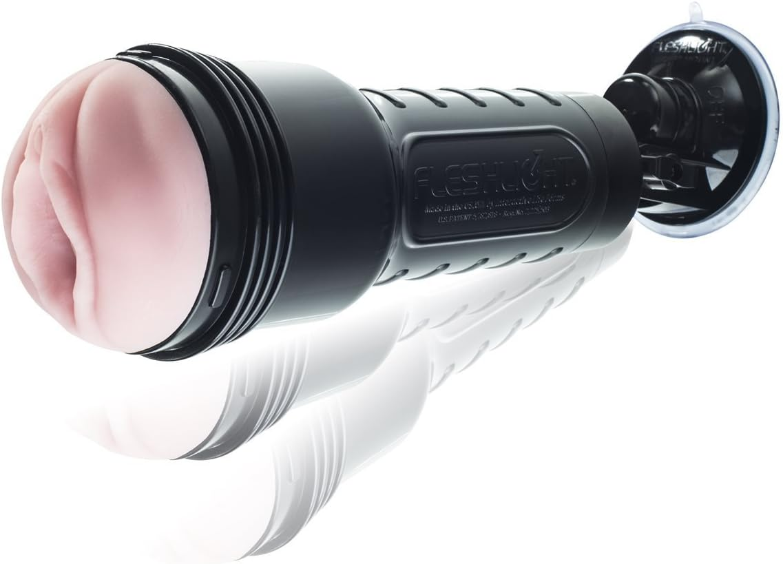 A person using accessories to enhance their experience with a sex toy